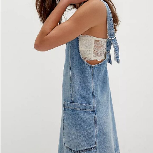 Free People We the Free High Roller Denim Skirtall; EUC; Size Large - Picture 3 of 7